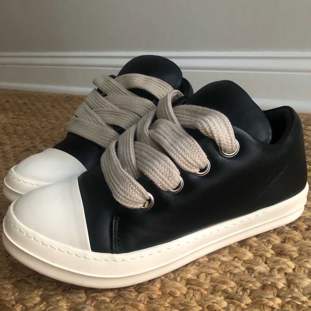 Rick Owens Jumbolace Low. Calf Leather.